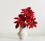 Faux Poinsettia Stem