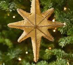 Beaded 8 Point Star Ornament