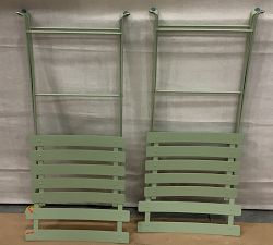 Open Box: Fermob Metal Outdoor Bistro Chairs, Set of 2 - Willow Green