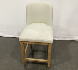 Open Box: Layton Leather Counter Stool (25.5") - Signature Chalk, Seadrift