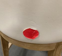 Open Box: Layton Leather Counter Stool (25.5") - Signature Chalk, Seadrift