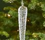 Textured Glass Icicle Ornament