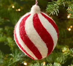Felt Striped Ornament