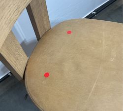 Open Box: Aldon Leather Dining Chair - Keystone Sandstone, Maize