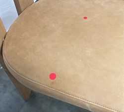 Open Box: Aldon Leather Dining Chair - Keystone Sandstone, Maize