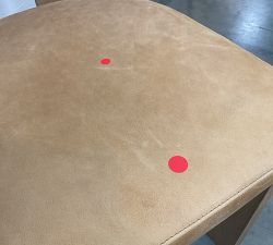 Open Box: Aldon Leather Dining Chair - Keystone Sandstone, Maize