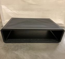 Open Box: Camden Rectangular Coffee Table (55") - Black Ash