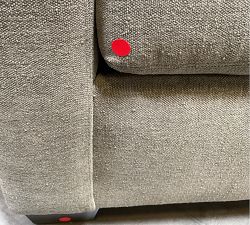 Open Box: York Slope Arm Loveseat with Bench Seat (60") - Performance Casual Chenille Dark Moss, Espresso Feet