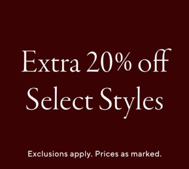 Extra 20% off Select Styles