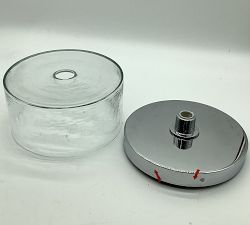 Open Box: Frances Glass Flush Mount (12") - Chrome