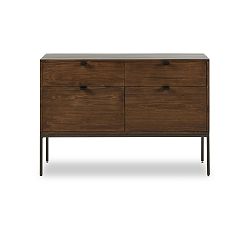 Open Box: Graham Wide Modular File Cabinet (45") - Auburn Poplar