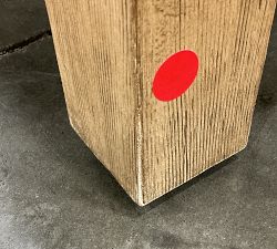 Open Box: Jake Rectangular Leather Ottoman (51"W x 20.5"H) - Leather Nubuck Camel, Seadrift