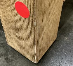Open Box: Jake Rectangular Leather Ottoman (51"W x 20.5"H) - Leather Nubuck Camel, Seadrift