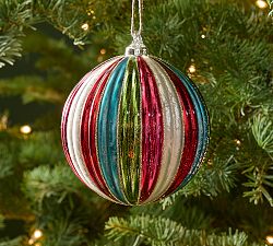 Striped Mercury Ball Ornament