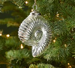 Mercury Silver Shell Ornament