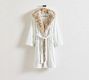 Leopard Faux Fur Trim Robe