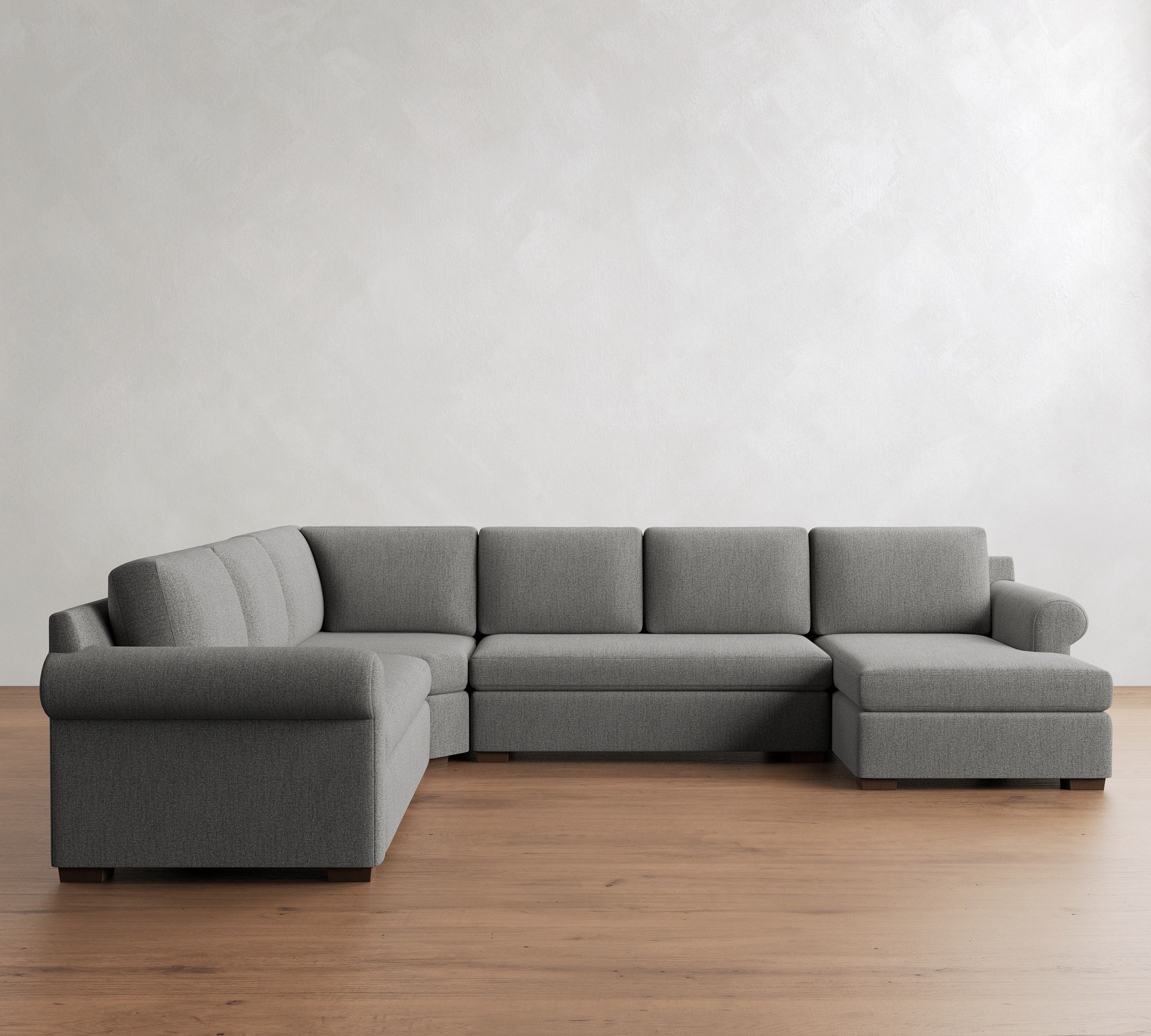 Shasta Roll Arm 4-Piece Wedge Sectional (134")
