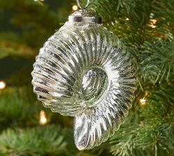 Mercury Silver Shell Ornament
