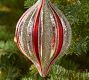 Red &amp; Gold Glitter Onion Ornament