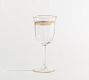 Gold Rim Wine Glasses - Set of 4