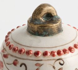 Floral Ceramic Ornament Object