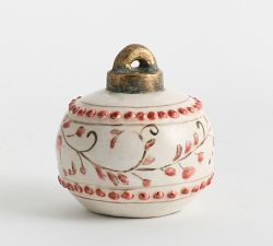 Floral Ceramic Ornament Object