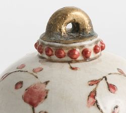 Floral Ceramic Ornament Object