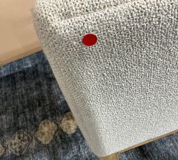 Open Box: Jake Armless Upholstered Counter Stool (26.5"H) - Performance Boucle Oatmeal, Seadrift Legs