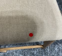 Open Box: Skylar Counter Stool (26"H) - Rustic Linen Parchment, Nubuck Sand,  Seadrift Legs