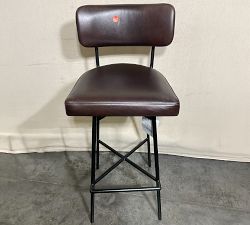 Open Box: Maison Leather Swivel Bar Stool (31") - Legacy Tobacco, Bronze