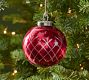 Red Cut Glass Ornament