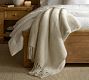 Mohair Solid Fringe Blanket