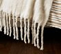 Mohair Solid Fringe Blanket