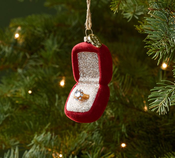 Pottery Barn 2026 Engagement Ring Ornament