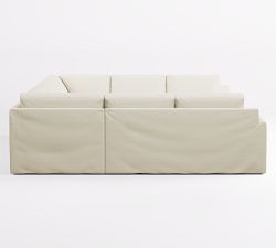 Big Sur Slipcovered U-Shaped Outdoor Sectional (146")