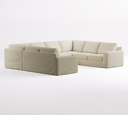 Big Sur Slipcovered U-Shaped Outdoor Sectional (146")