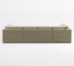 Big Sur Slipcovered U-Shaped Outdoor Sectional (146")