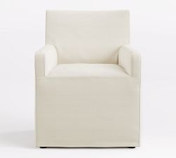 Jake Slipcovered Outdoor Dining Chair