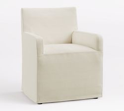 Jake Slipcovered Outdoor Dining Chair
