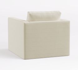 Jake Slipcovered Swivel Outdoor Lounge Chair