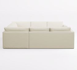 Jake Slipcovered U-Shaped Outdoor Sectional (144")