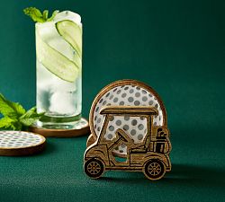 Golf Cart Coasters - Set of 4