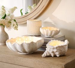 Artisan Studio Shell Candle Collection - Navy Beach