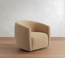 Open Box: Payton Swivel Chair - Performance Everydayvelvet Camel
