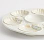 Coastal Embossed Stoneware Oyster Serving Platter