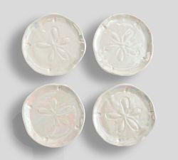Pearlescent Sand Dollar Coasters - Set of 4