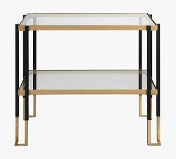 Keller Rectangular Glass Accent Table (16")