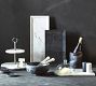 White Marble Glass Domed Cheese Board