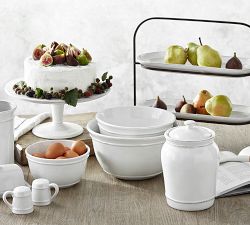 Cambria Stoneware Tiered Stand