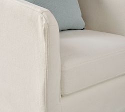 Charlotte Slipcovered Swivel Chair
